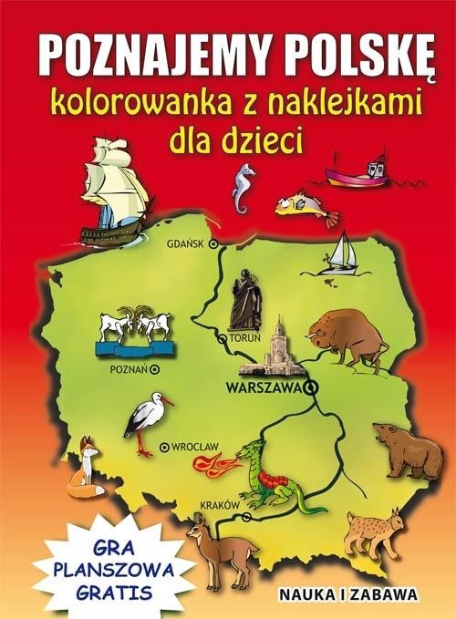 LITERAT Discover Poland - Educational coloring book with stickers