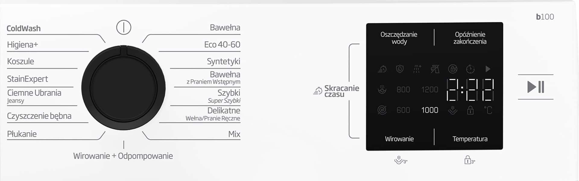 Beko Washing Machine BM1WFU39225WPB - automatic washing machine 9 kg