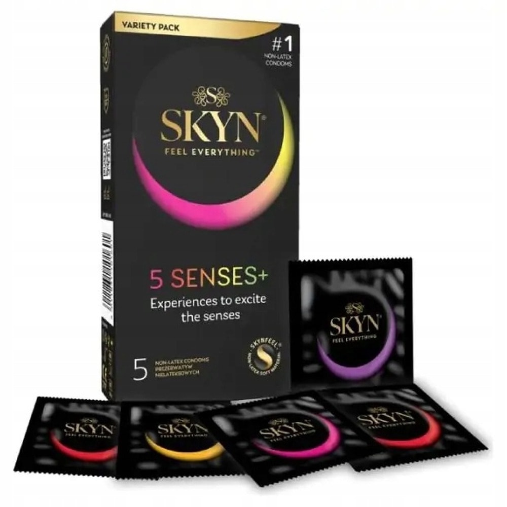 SKYN 5 Senses+ Condoms - discover intense closeness