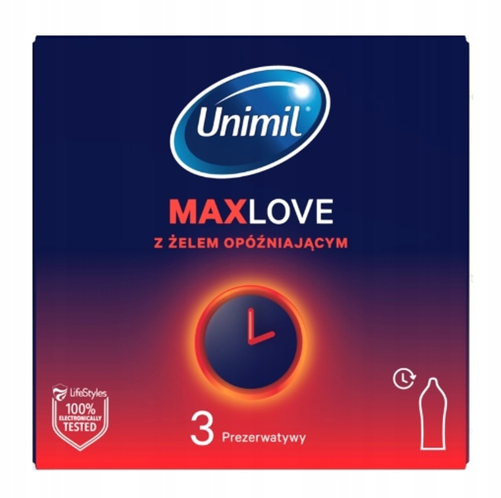 Unimil Max Love - Condoms with delaying gel for longer pleasure