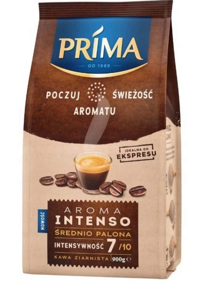 Prima Arom Inte - Coffee beans 900g - Strong blend for espresso