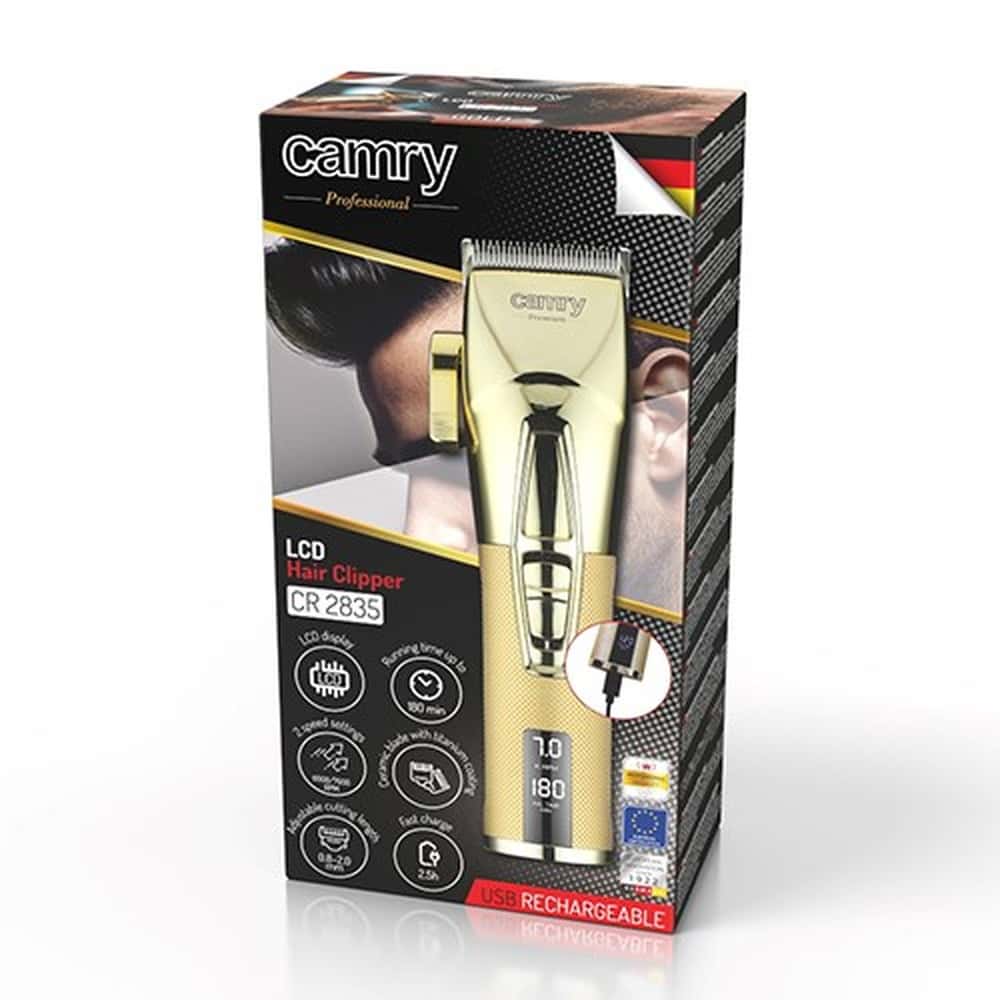 Professional hair clipper with LCD display - perfect for home use