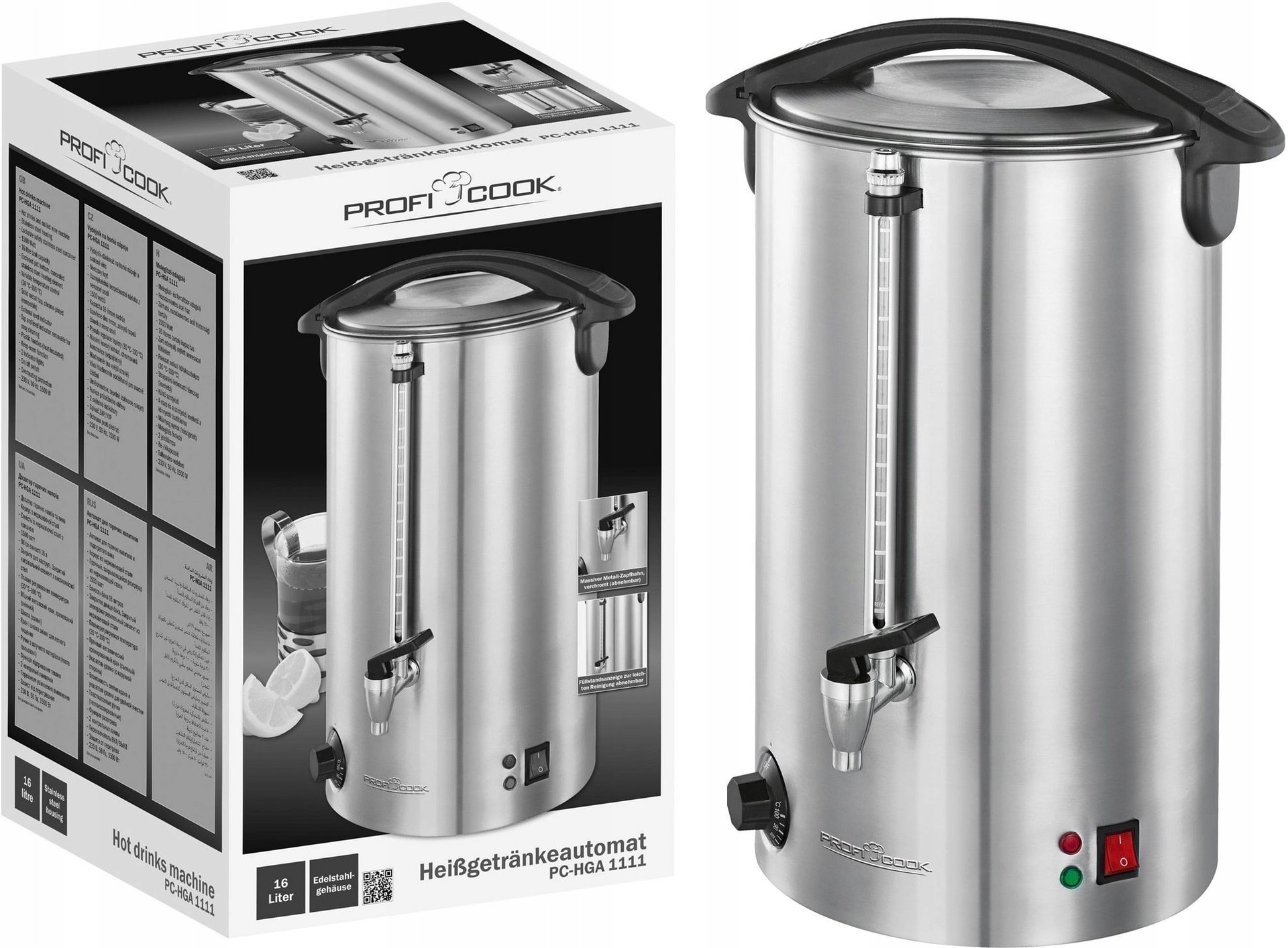 ProfiCook PC-HGA 1111 - Professional beverage heater 16 l