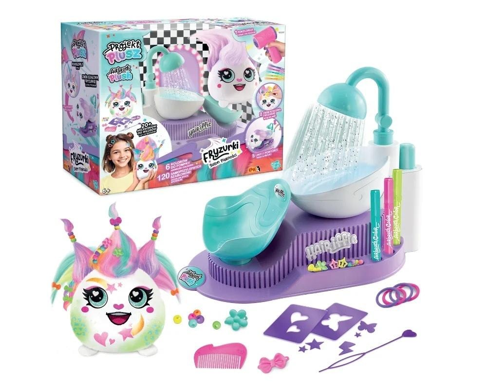 Plush Beauty Salon Hairstyles - ideal for little stylists