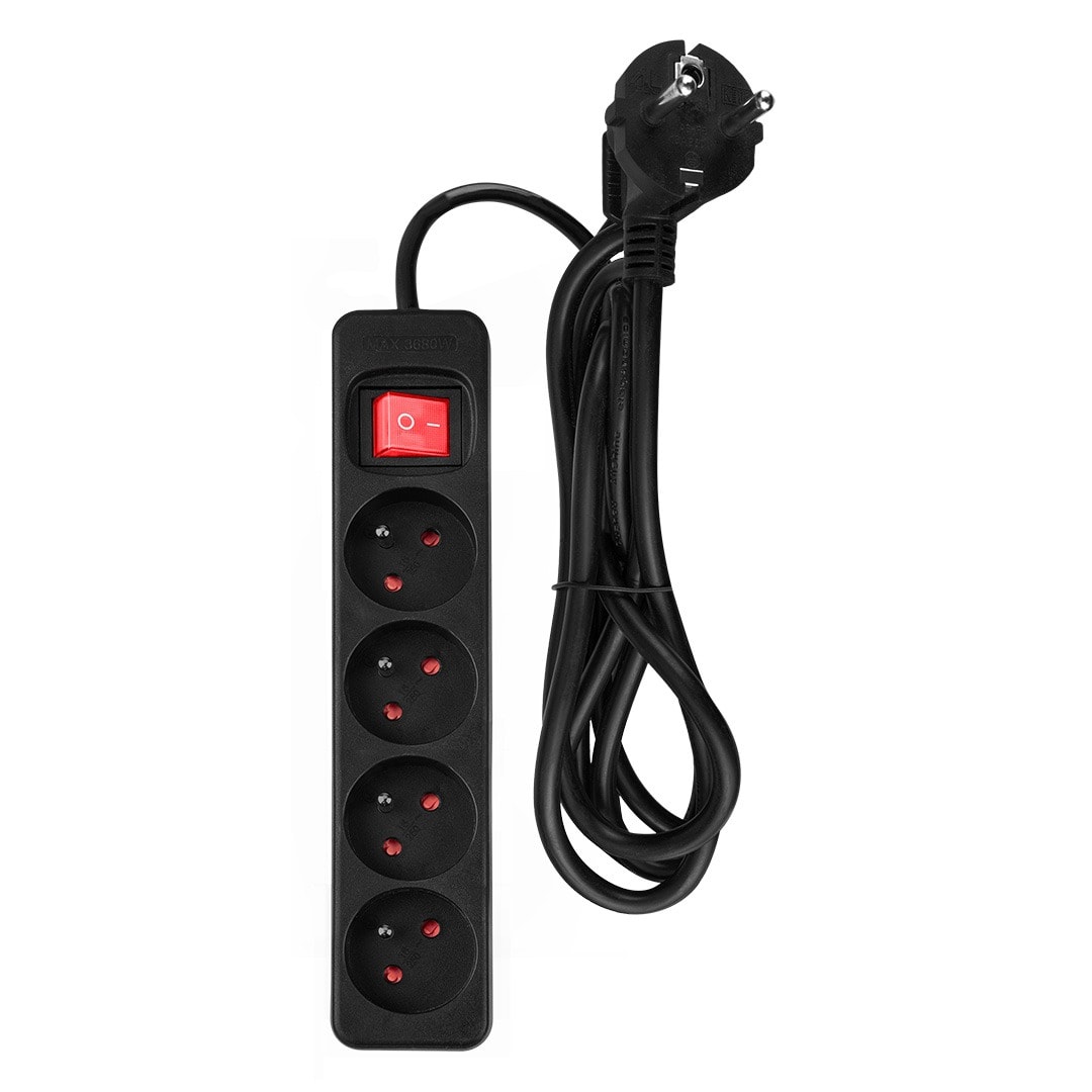 NEO TOOLS Extension cord 1.5 m - 4 sockets with switch