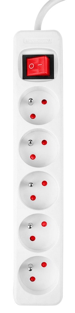 NEO TOOLS Power strip 1.5 m - 5 sockets with switch