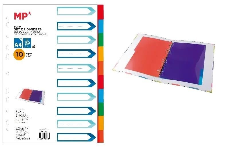 MP Main Paper A4 Binder Dividers - ideal for organizing documents