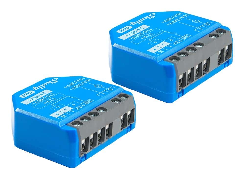 Shelly 1 Gen4 - Intelligent WiFi Controller, 2 pieces