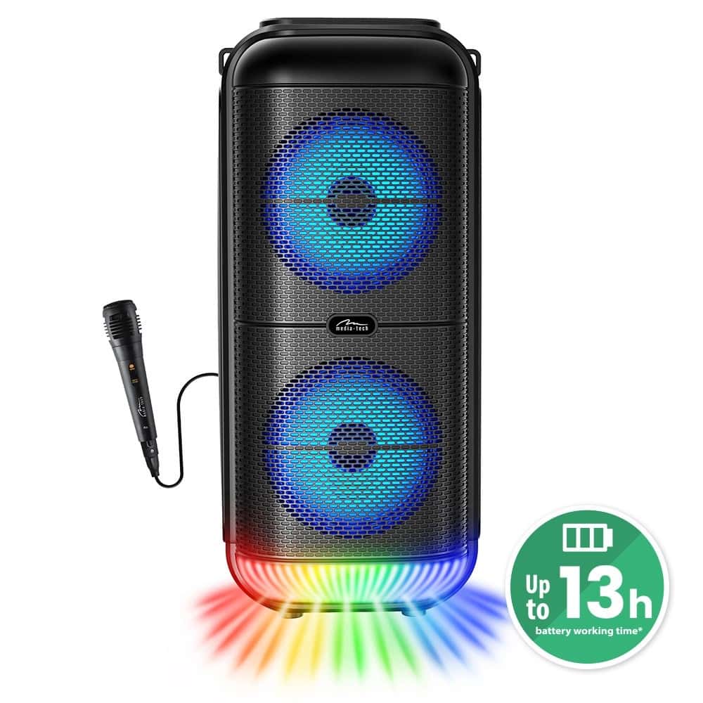 Media-Tech Bluetooth Speaker 5.3 BT Power Audio Disco - perfect for parties