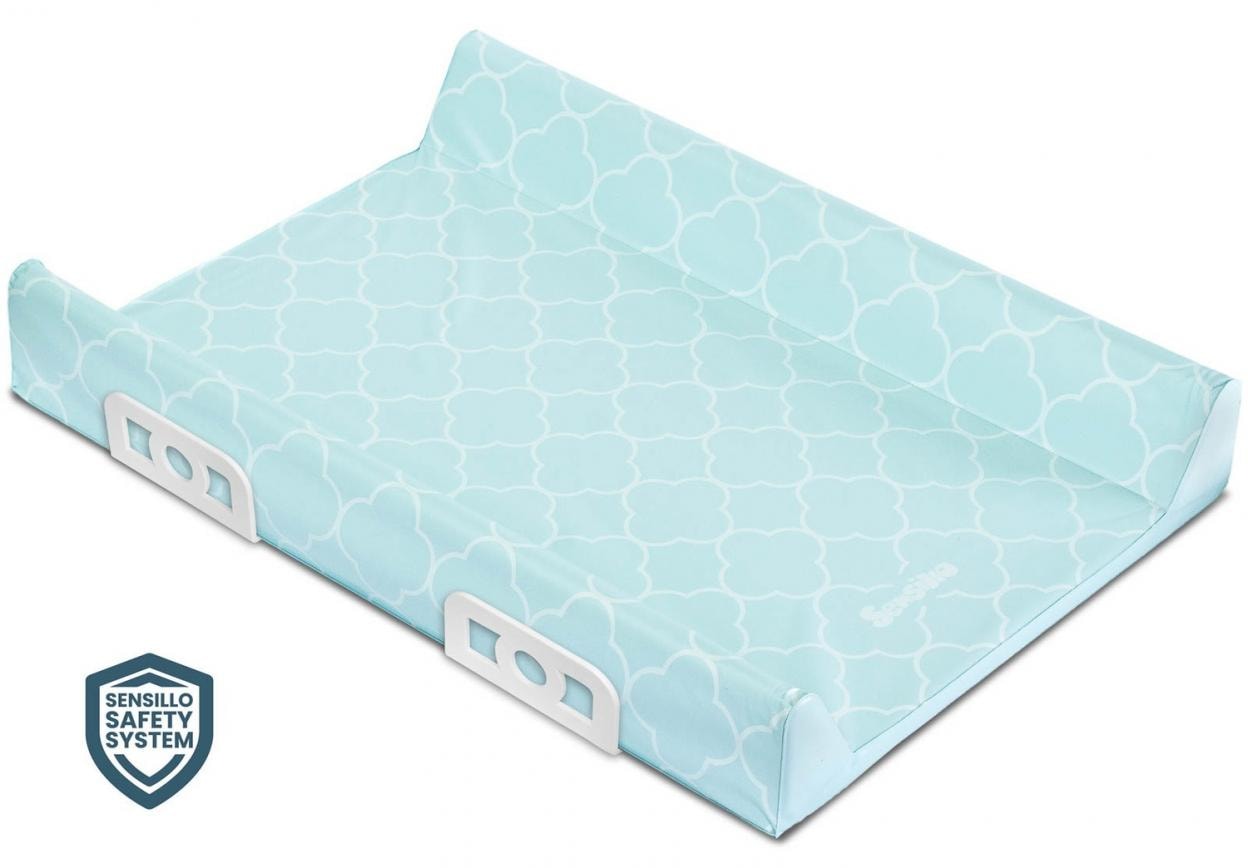 Sensillo Stiffened Changing Pad Clover - Comfort and Safety