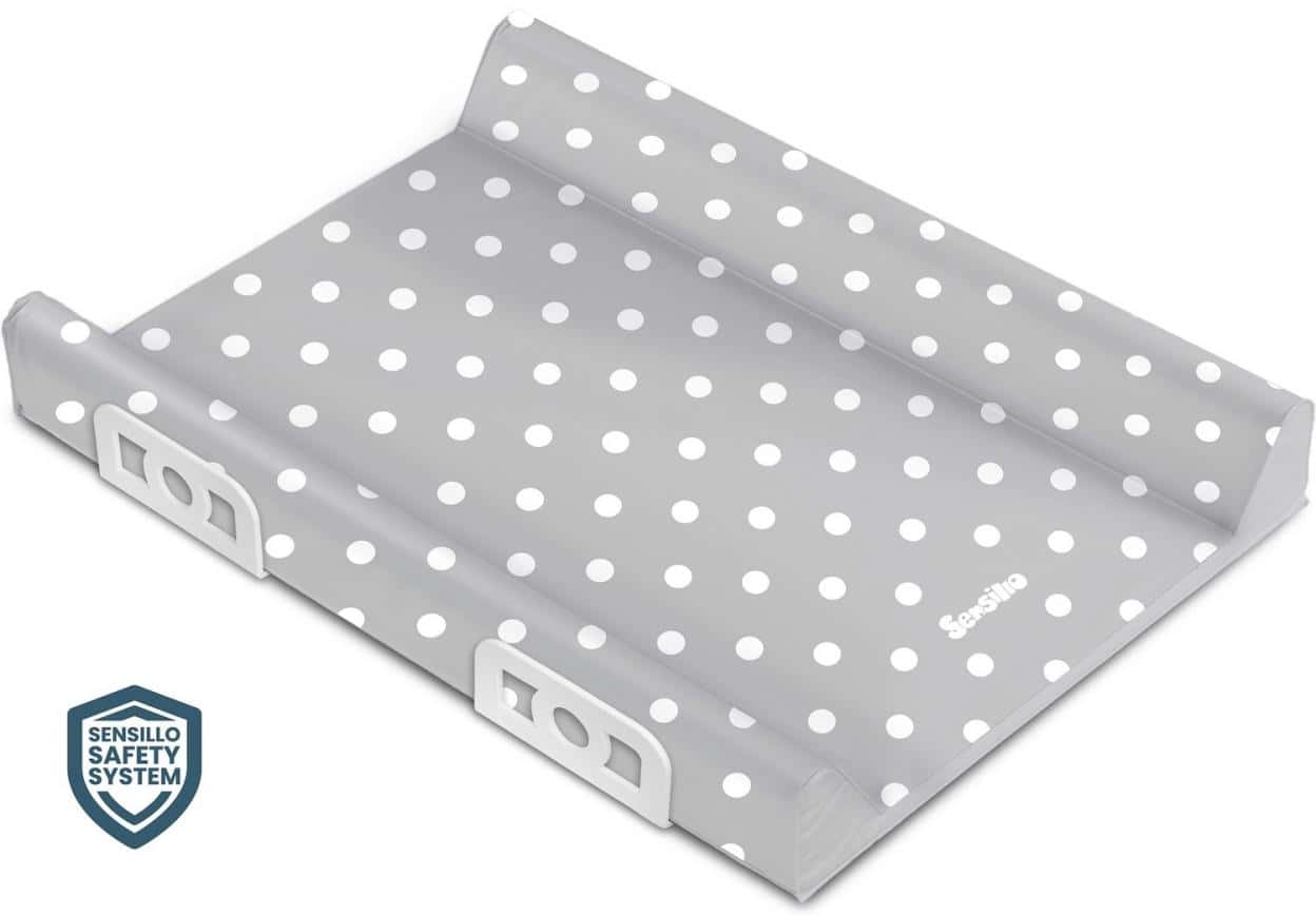 Sensillo Stiffened Changing Mat Dots 70 cm - Comfort and Safety