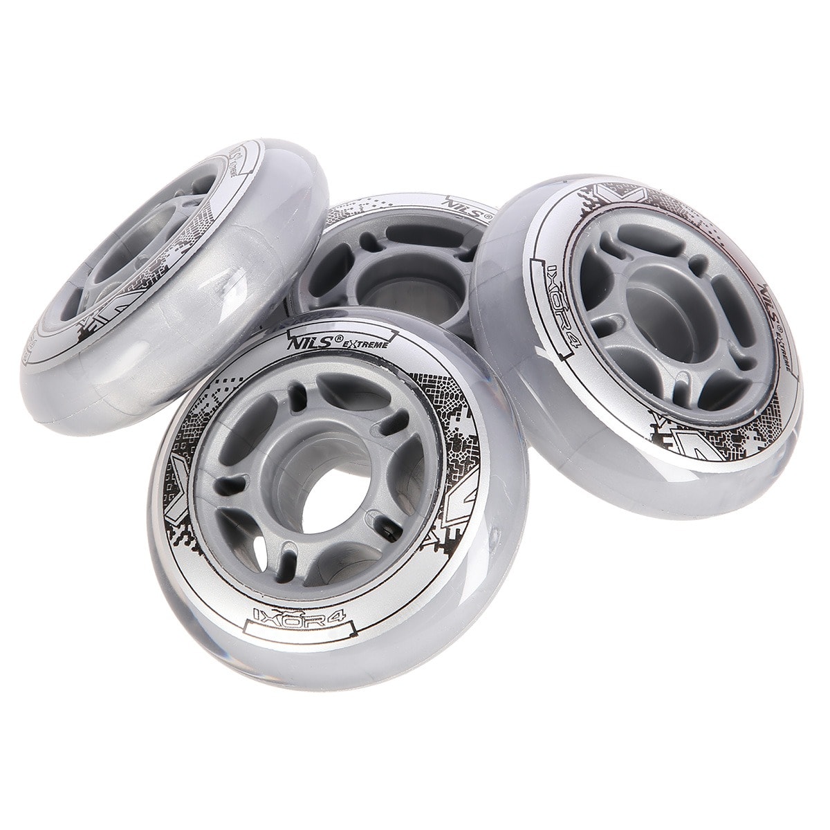 Nils Extreme Transparent PU Wheels 70x24 82A - 4 pieces for smooth ride