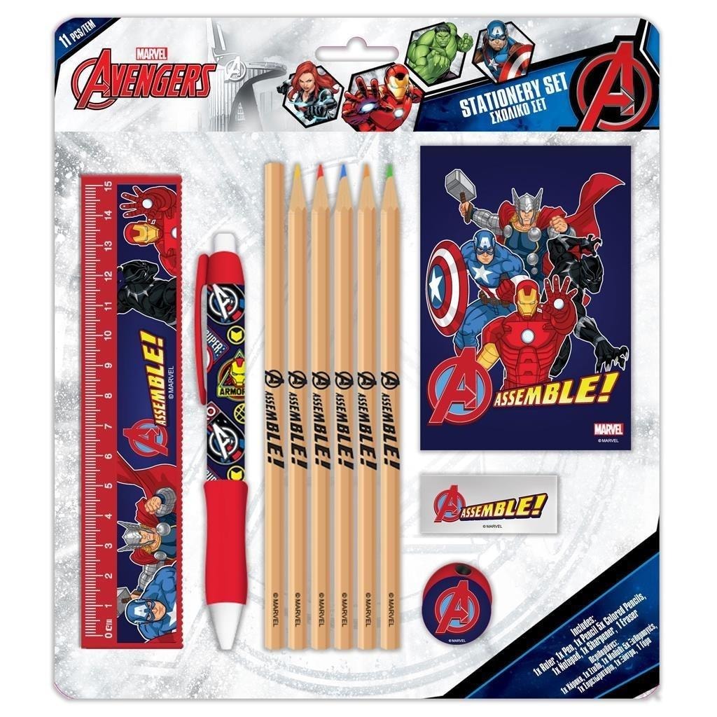 Avengers School Supplies Set 11 pieces - perfect gift for fans