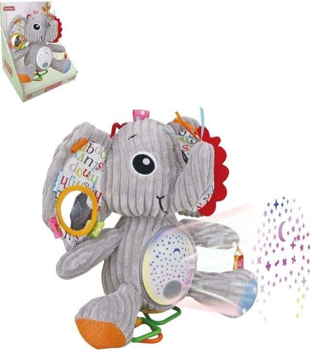 Icom Elephant Plush Toy with Projector - perfect sleep companion for children