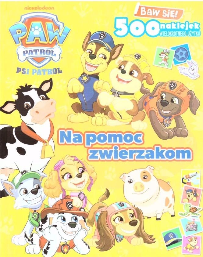Paw Patrol Helping Animals - sticker book for children