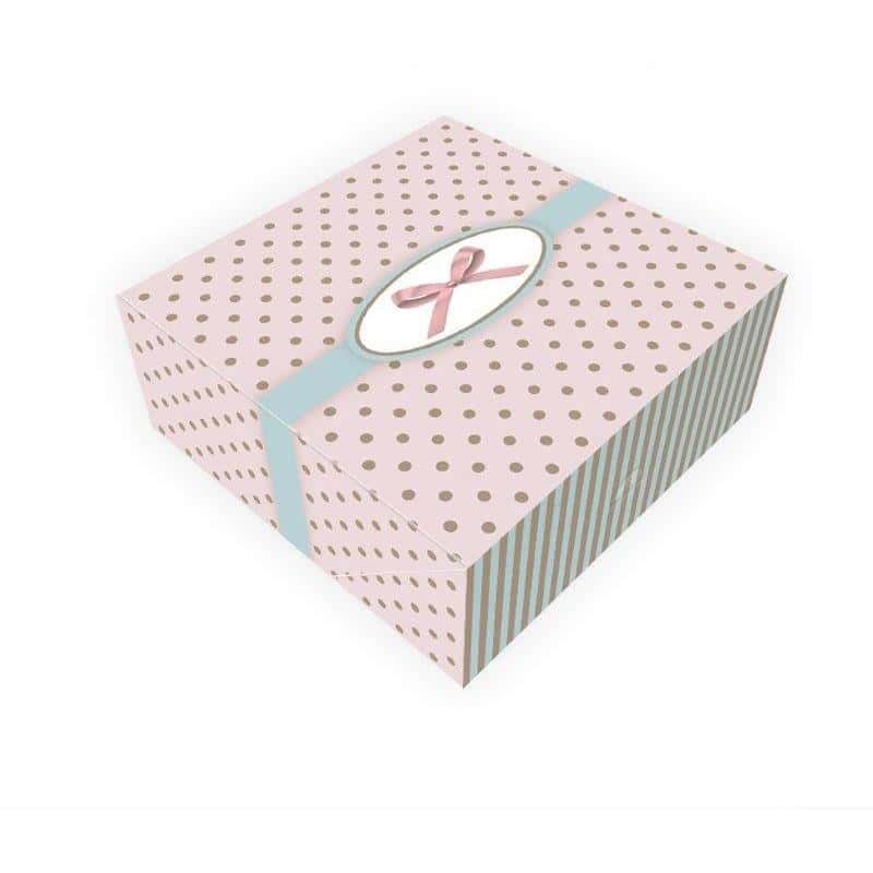 Dots Box - Set of 5 decorative cardboard boxes 23x23x10.5 cm