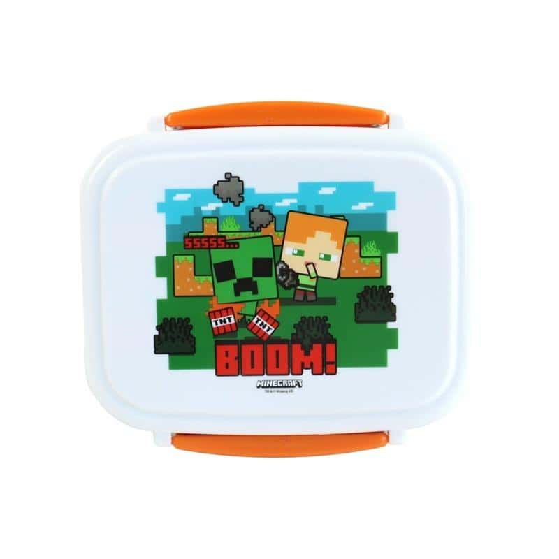 Minecraft Boom! Lunch box with cutlery - perfect for school