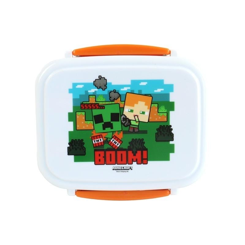 Minecraft Boom! Lunch box with cutlery - perfect for school