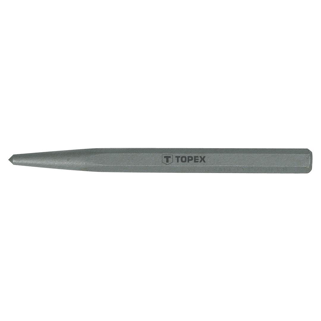 TOPEX Steel center punch for marking metal 9.4 x 127.5 mm - precise tool