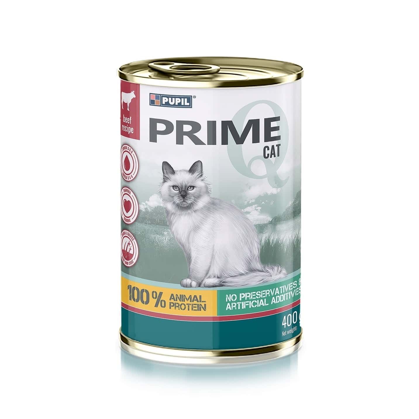 PUPIL Prime rich in beef with liver - dog food 400 g