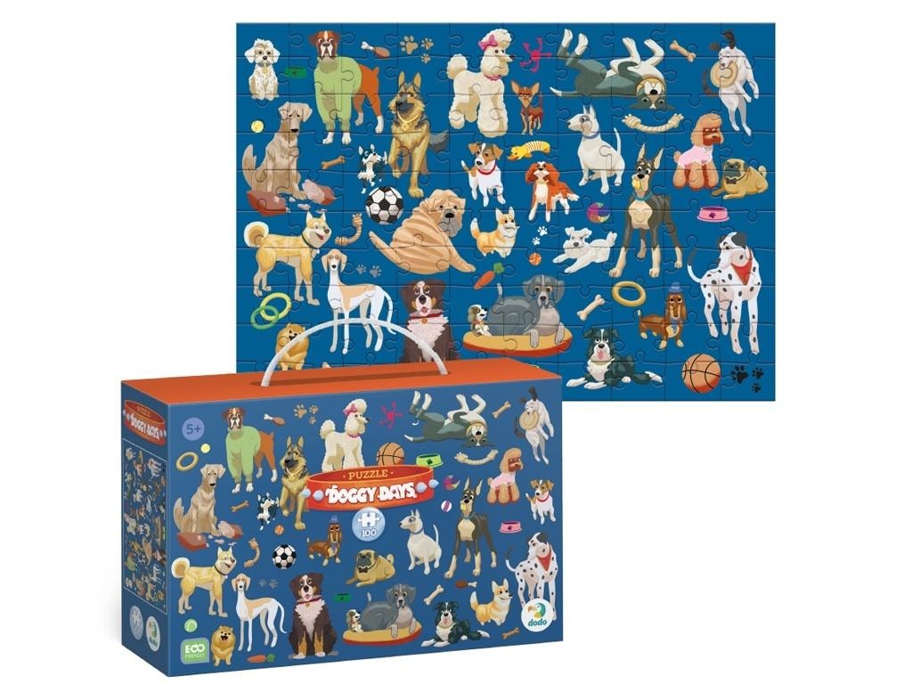 Puzzle Dodo Doggy Days - 100 pieces for dog lovers