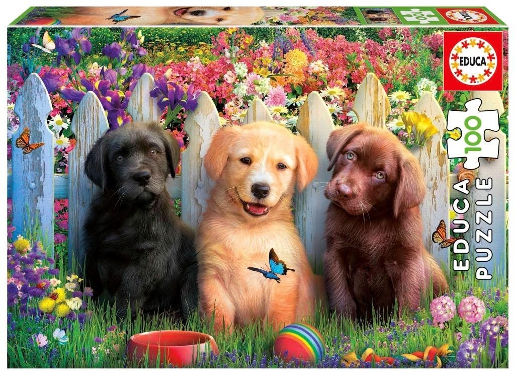 Educa Puzzle 100 Puppies - Adorable puzzle for kids
