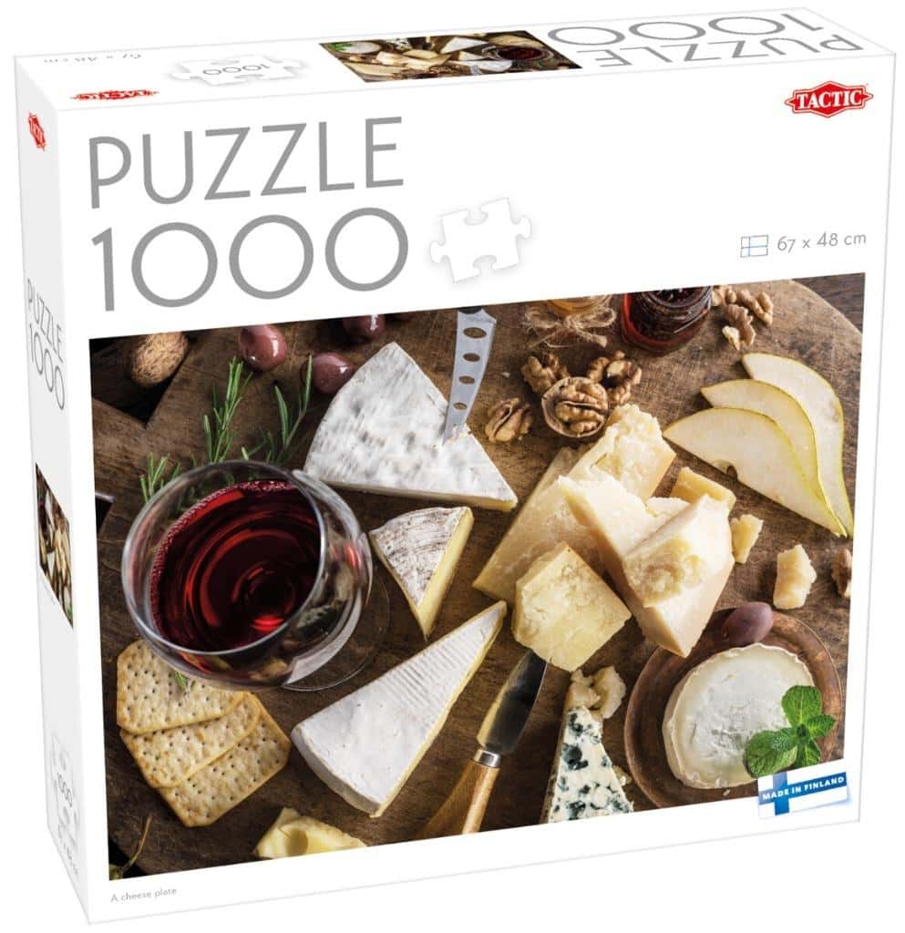 Tactic Puzzle 1000 pieces A cheese plate - perfect as a gift