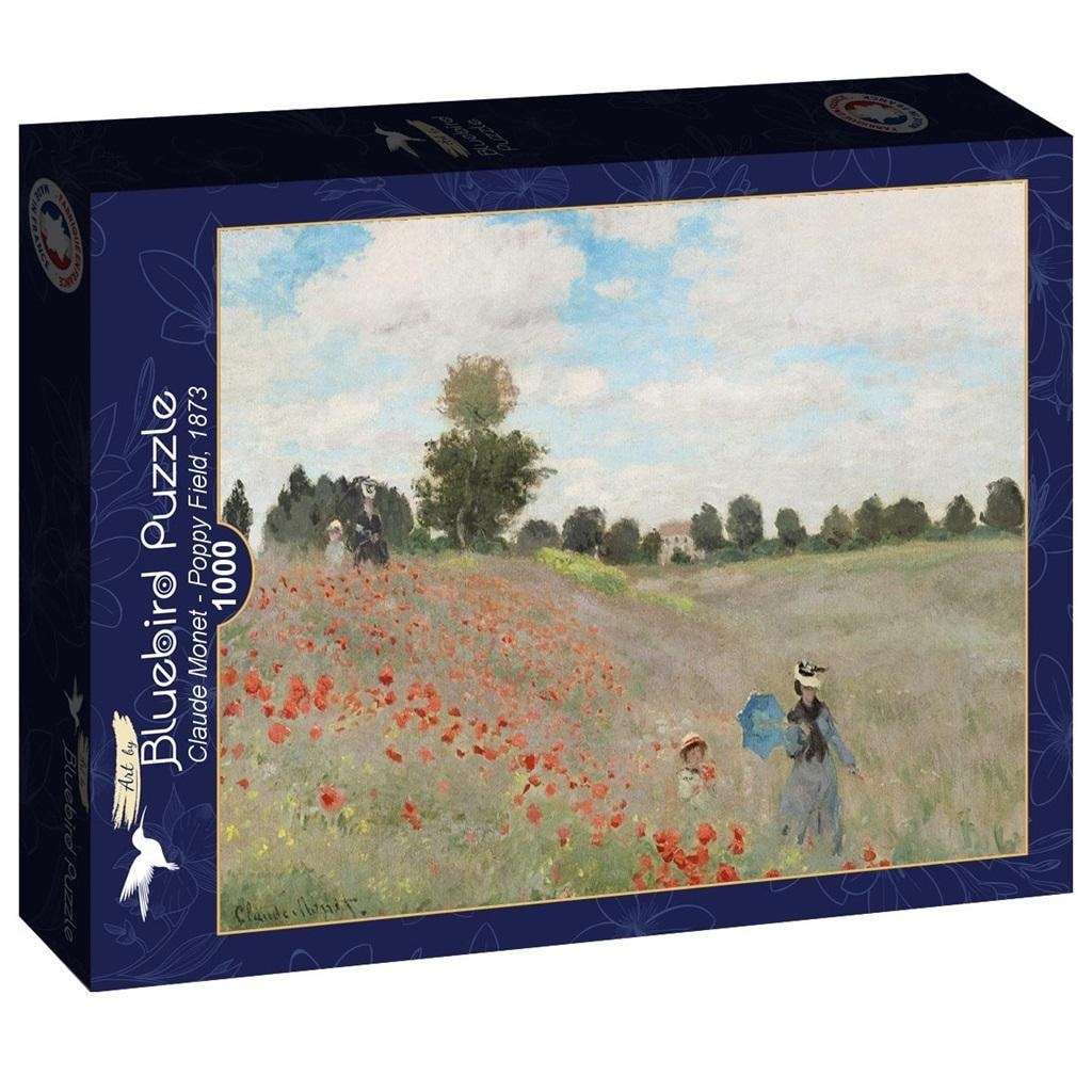 Bluebird Puzzle 1000 pieces Claude Monet Poppy field