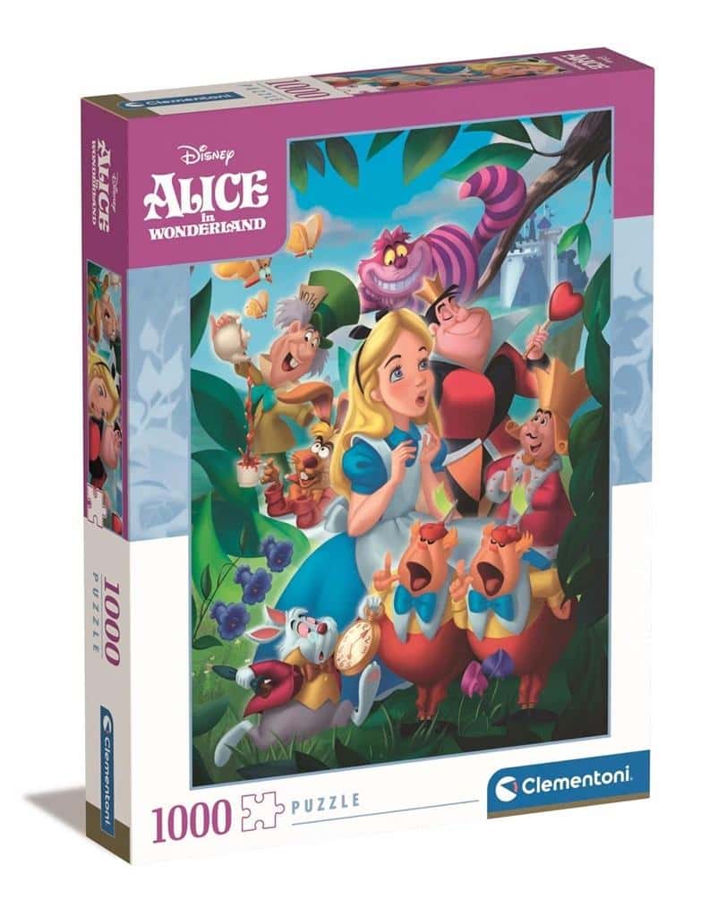 Clementoni Puzzle 1000 Compact Alice in Wonderland - perfect as a gift