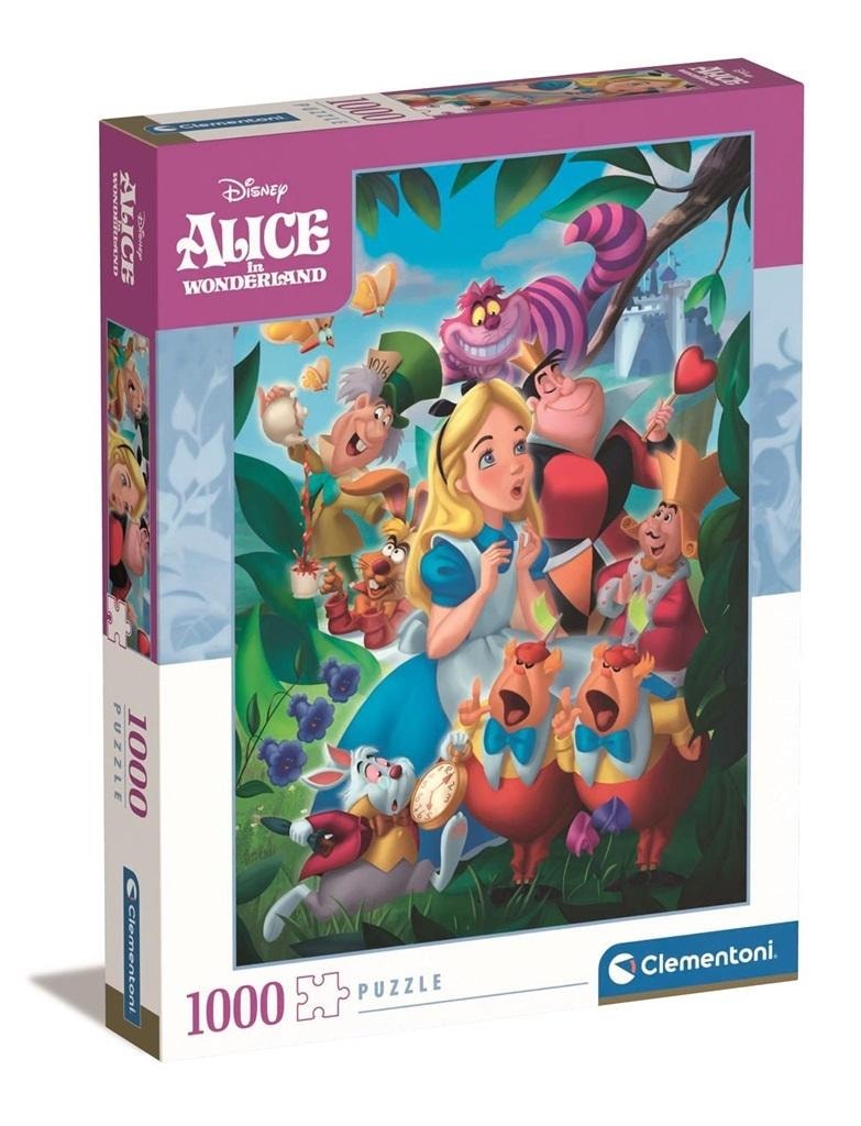 Clementoni Puzzle 1000 Compact Alice in Wonderland - perfect as a gift