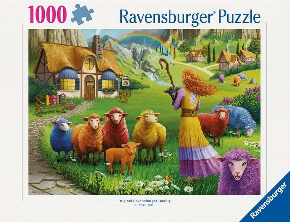 Ravensburger Puzzle 1000 Colorful Wool - perfect as a gift