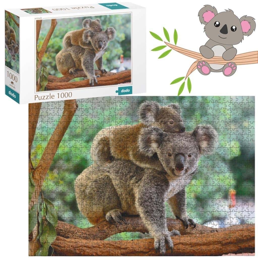 Dodo Puzzle 1000 Koala mom and baby - perfect as a gift