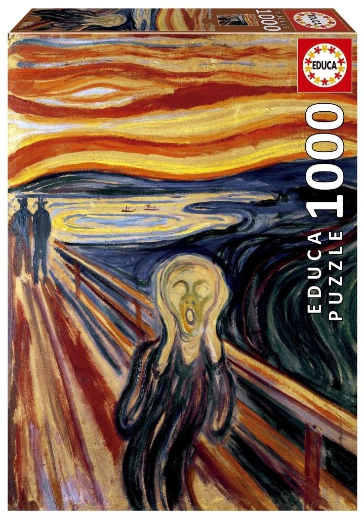 Educa Puzzle 1000 pieces The Scream, Edvard Munch - enter the world of art