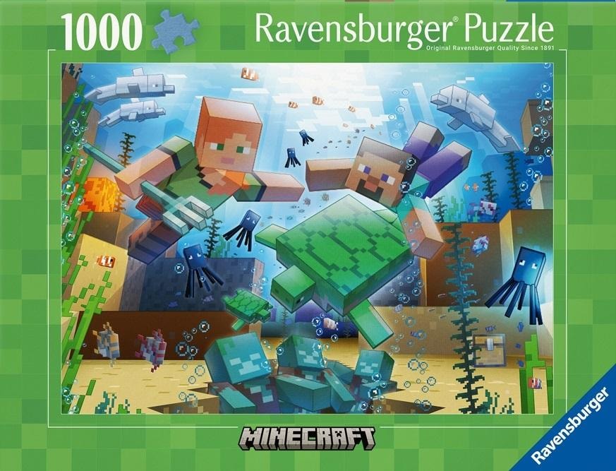 Ravensburger Puzzle 1000 pieces - Minecraft Mosaic - perfect as a gift