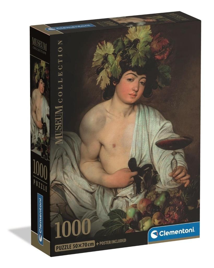Clementoni Puzzle 1000 pieces Museum Caravaggio, Bacchus - perfect as a gift