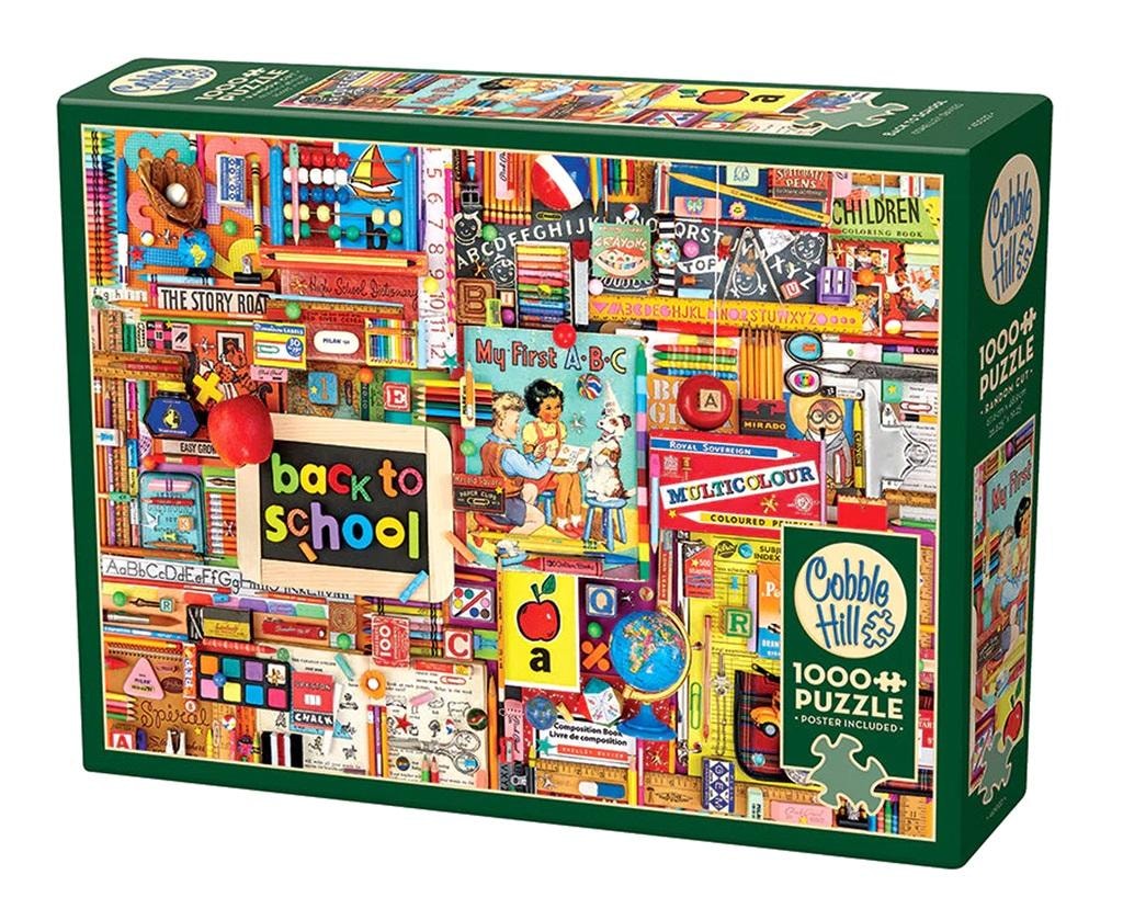 Cobble Hill Puzzle 1000 Back to school - perfect as a gift