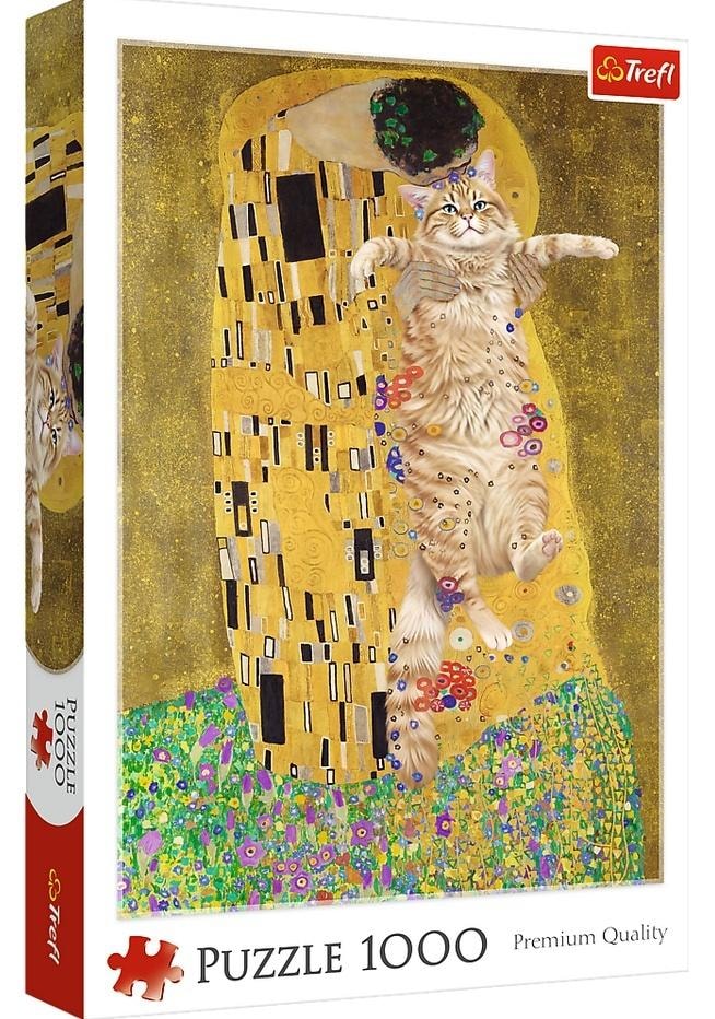 Trefl Puzzle 1000 Purrfekcyjny Pocałunek Bridgeman - perfect as a gift