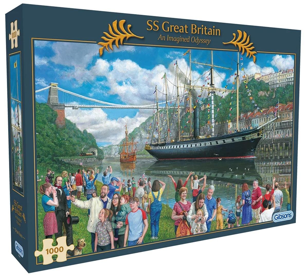 Gibsons Puzzle 1000 Ship SS Great Britain - perfect as a gift