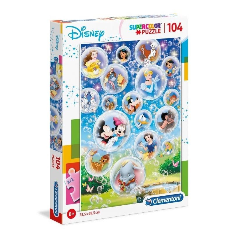Disney Classic Puzzle Super Color - 104 pieces for little artists