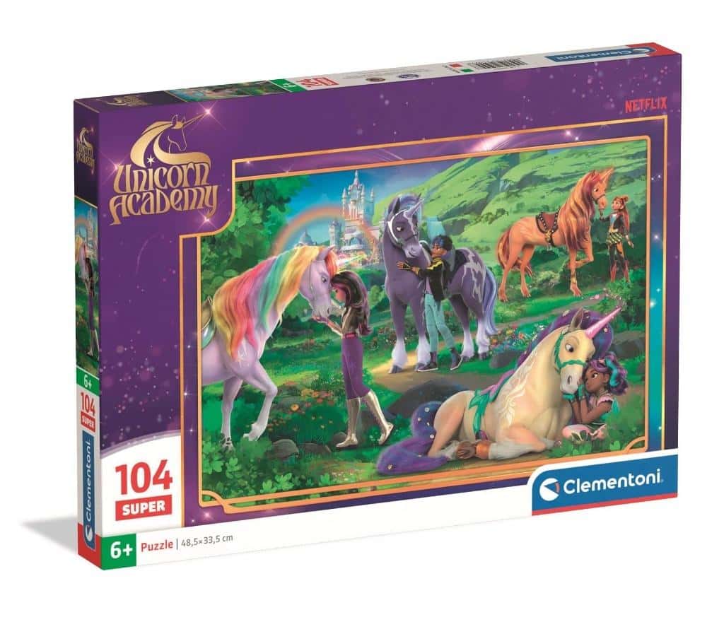 Clementoni Puzzle 104 pieces Super Unicorn Academy - perfect as a gift