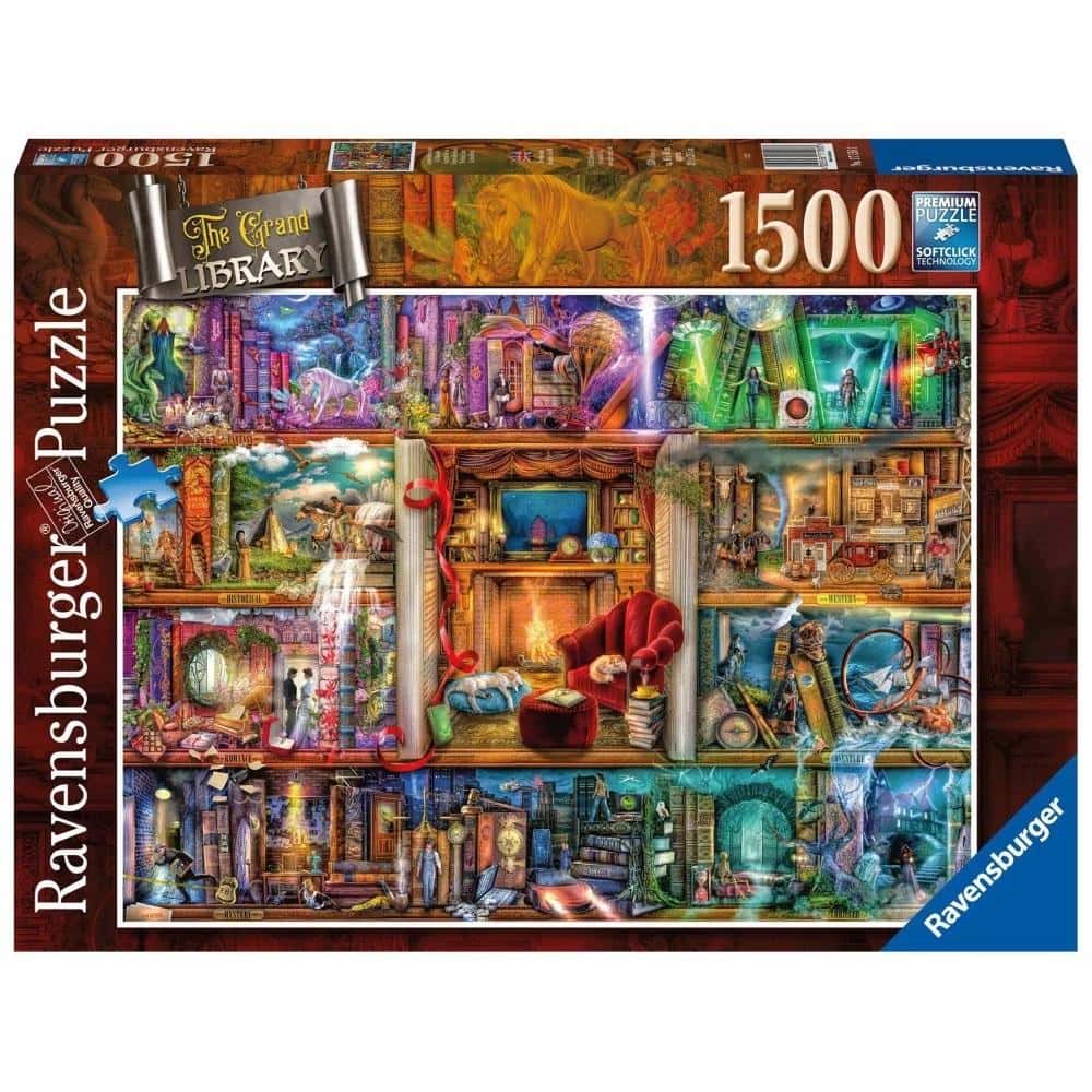 Ravensburger Puzzle Rich Library - 1500 pieces for puzzle lovers