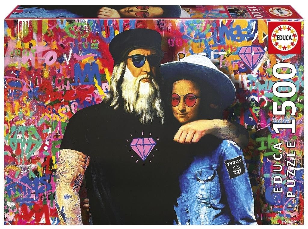 Educa Puzzle 1500 Leo and Lisa, TV Boy - great fun for the whole family