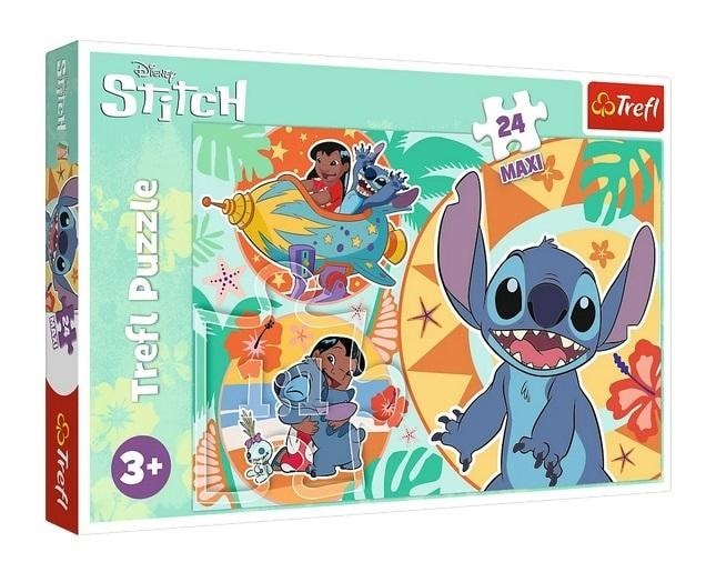 Trefl Puzzle 24 Maxi Lilo & Stitch: Happy Day - perfect puzzle for children