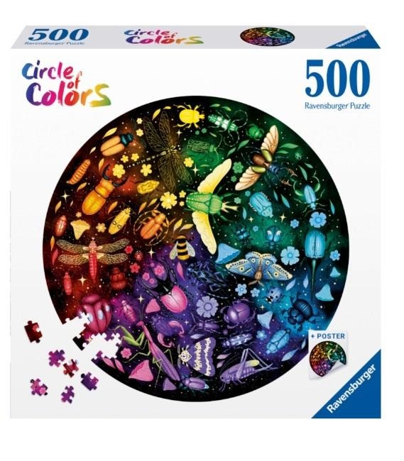 Ravensburger 2D Puzzle 500 pieces Color palette Insects