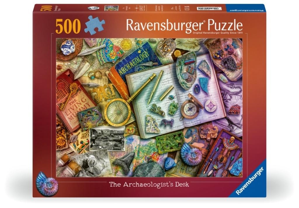 Ravensburger 2D Puzzle: Amiee Stewart Archeology 500 pieces - discover the secrets of the past!