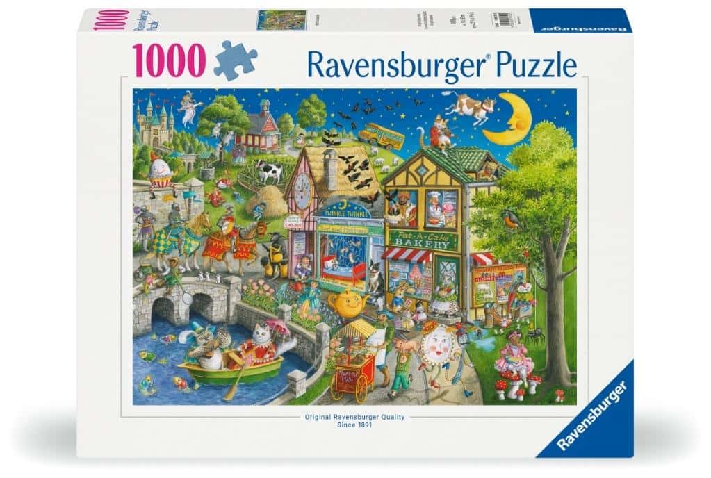 Ravensburger 2D Puzzle Mother Gooseville 1000 pieces - enter a fairytale world!