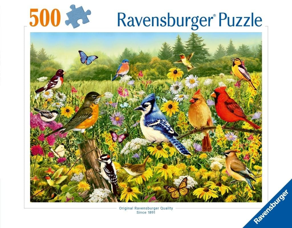 Ravensburger 2D Puzzle: Birds 500 pieces - Perfect as a gift