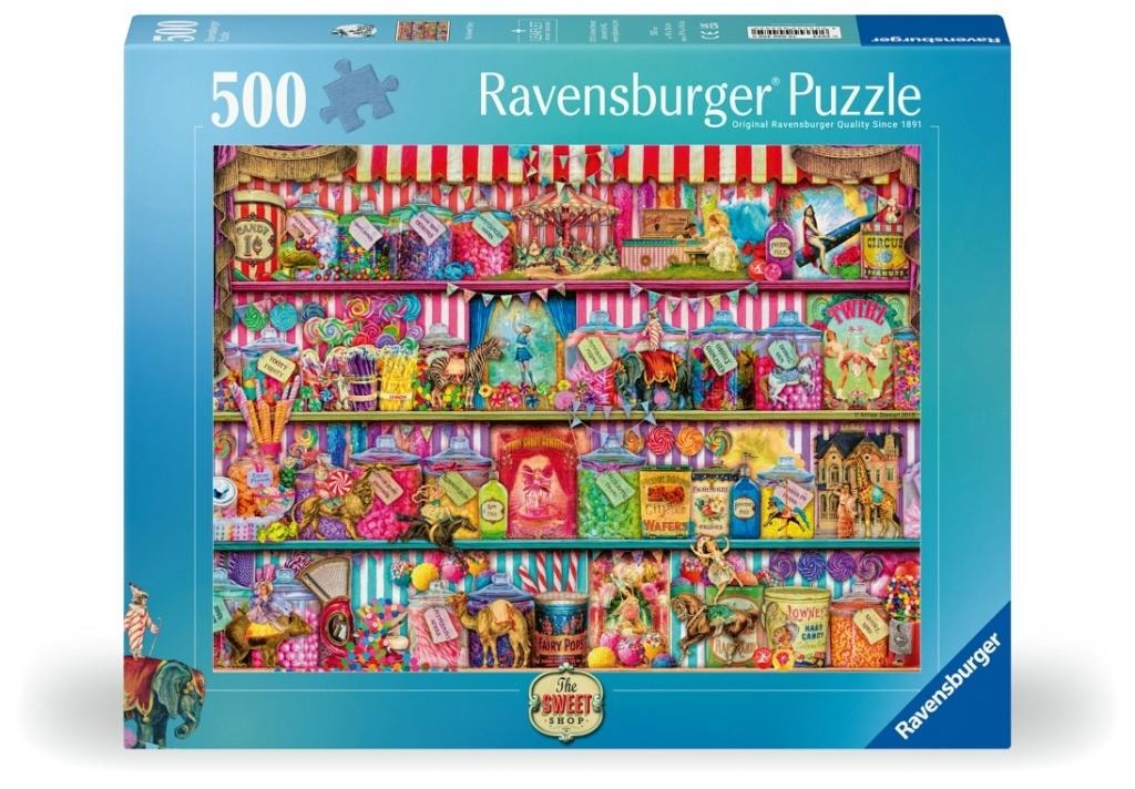 Ravensburger 2D Puzzle Candy Shop 500 pieces - perfect as a gift