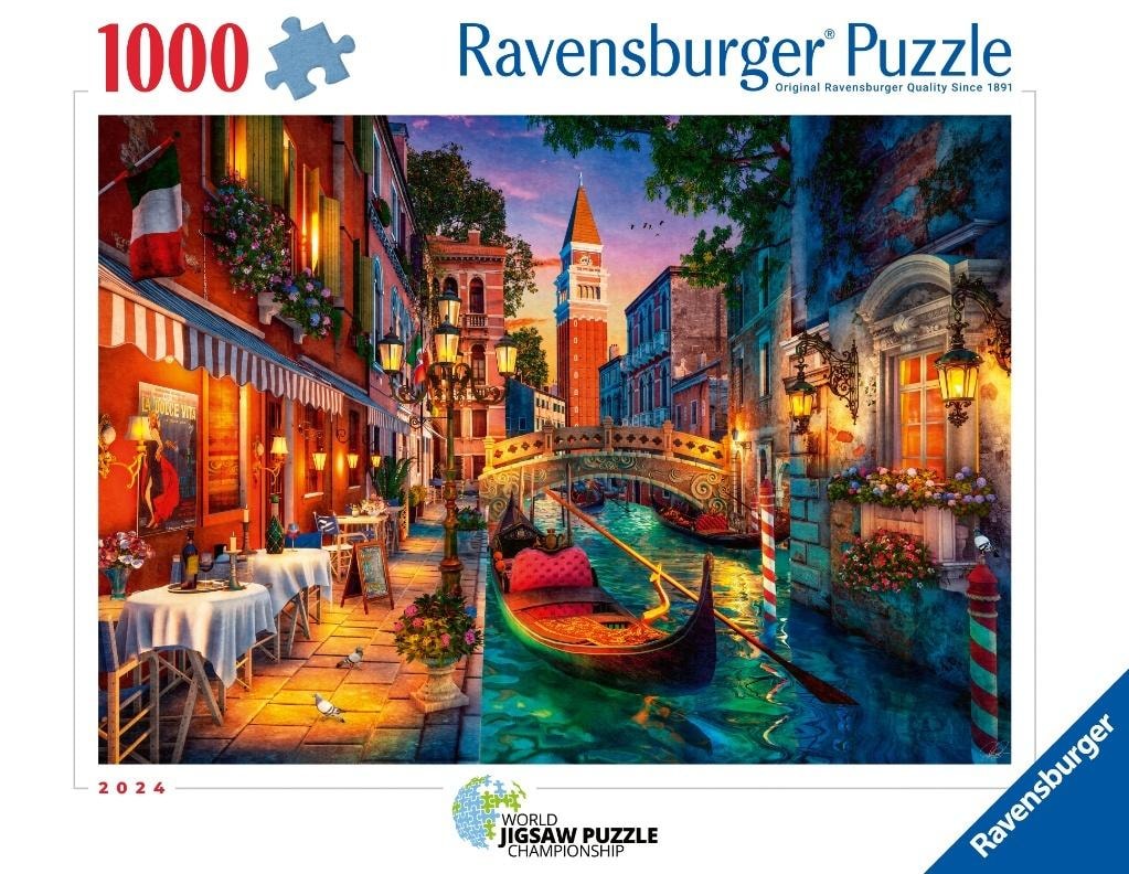Ravensburger 2D Puzzle Venice - 1000 pieces will transport you to a magical world