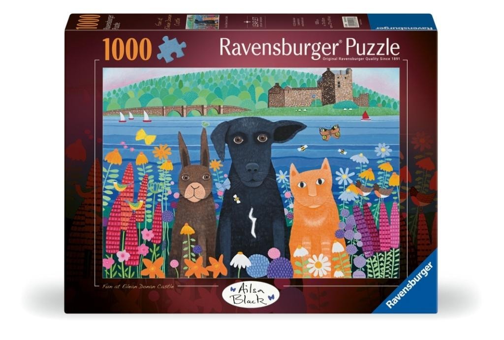 Ravensburger 2D Puzzle: Animals and Castle - 1000 pieces of great fun